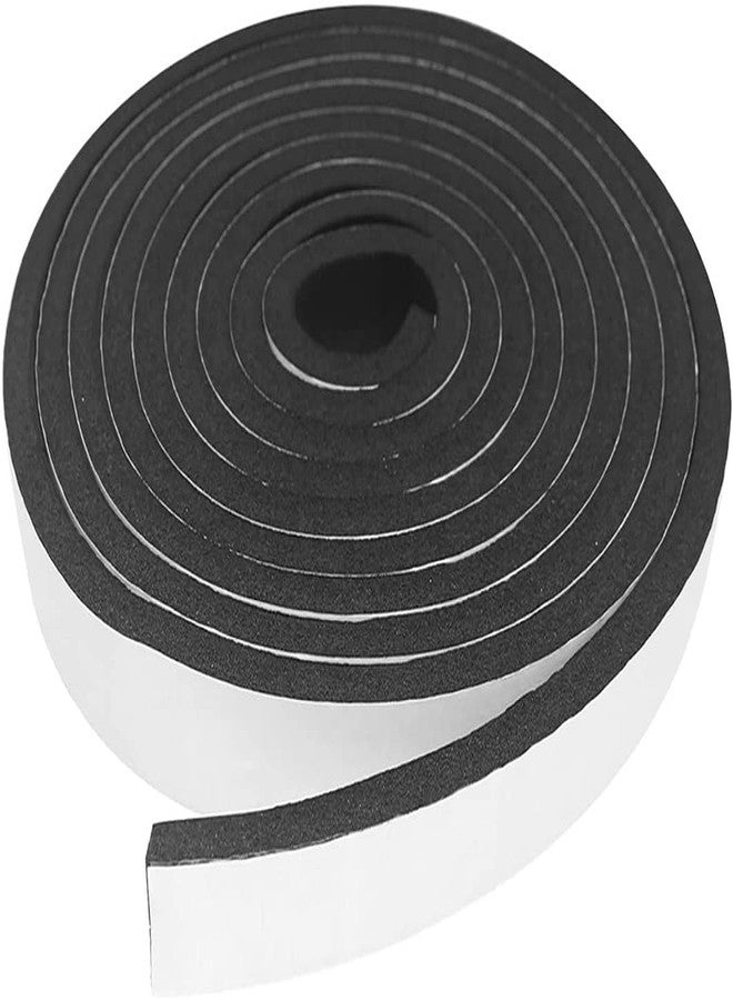 Immech - Black Gasket Foam Single Sided Adhesive Tape, Insulation Foam Strip, 25mm (width) x 5mm (form thickness) x 10-meter length - Image 1